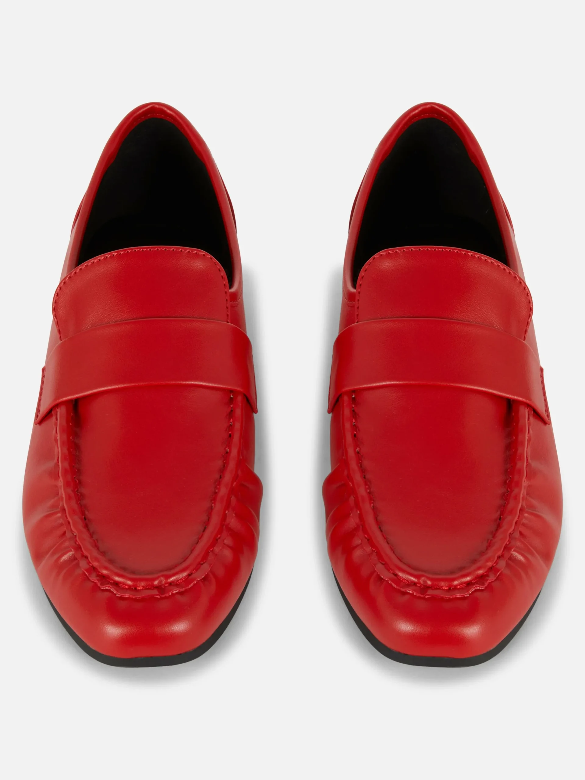 Ballerines|Primark Mocassins Ruchés Rita Ora Rouge