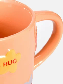 Tasses Et Mugs|Art De La Table|Primark Mug à Fleurs En Relief Pêche