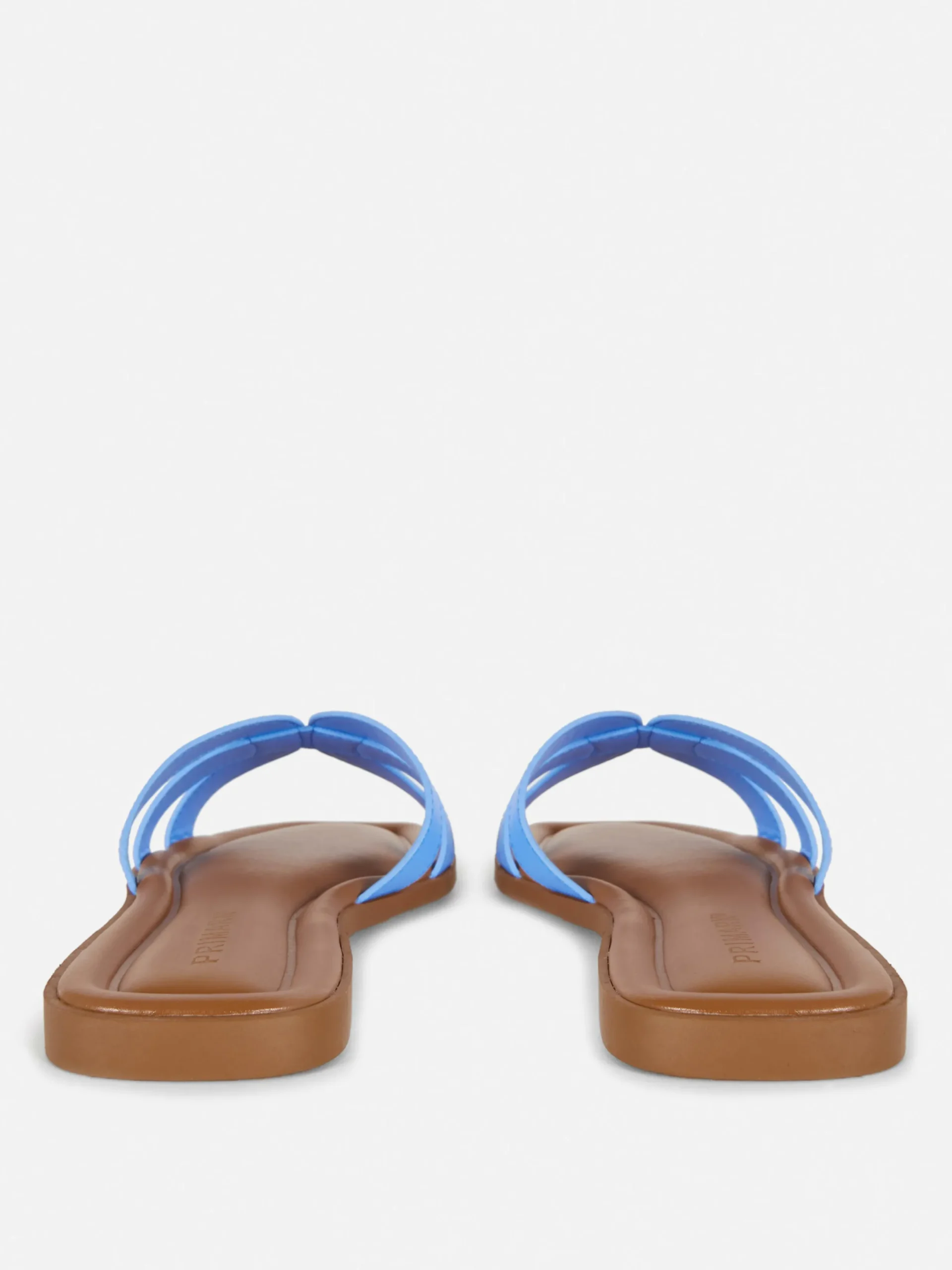 Sandales|Primark Mules à Lanières En Simili Cuir Bleu clair