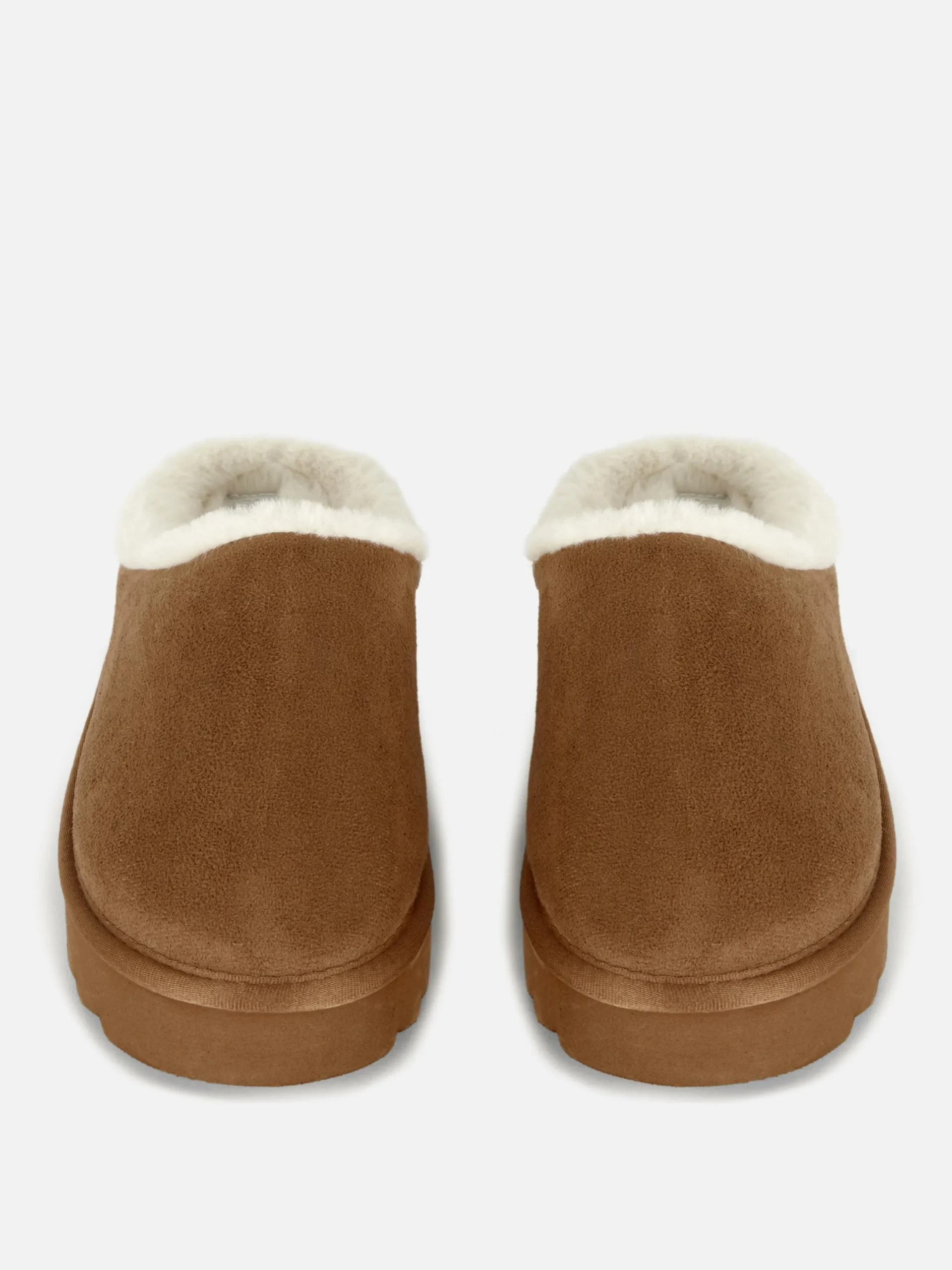 Chaussons|Primark Mules Doublées En Fausse Fourrure Marron