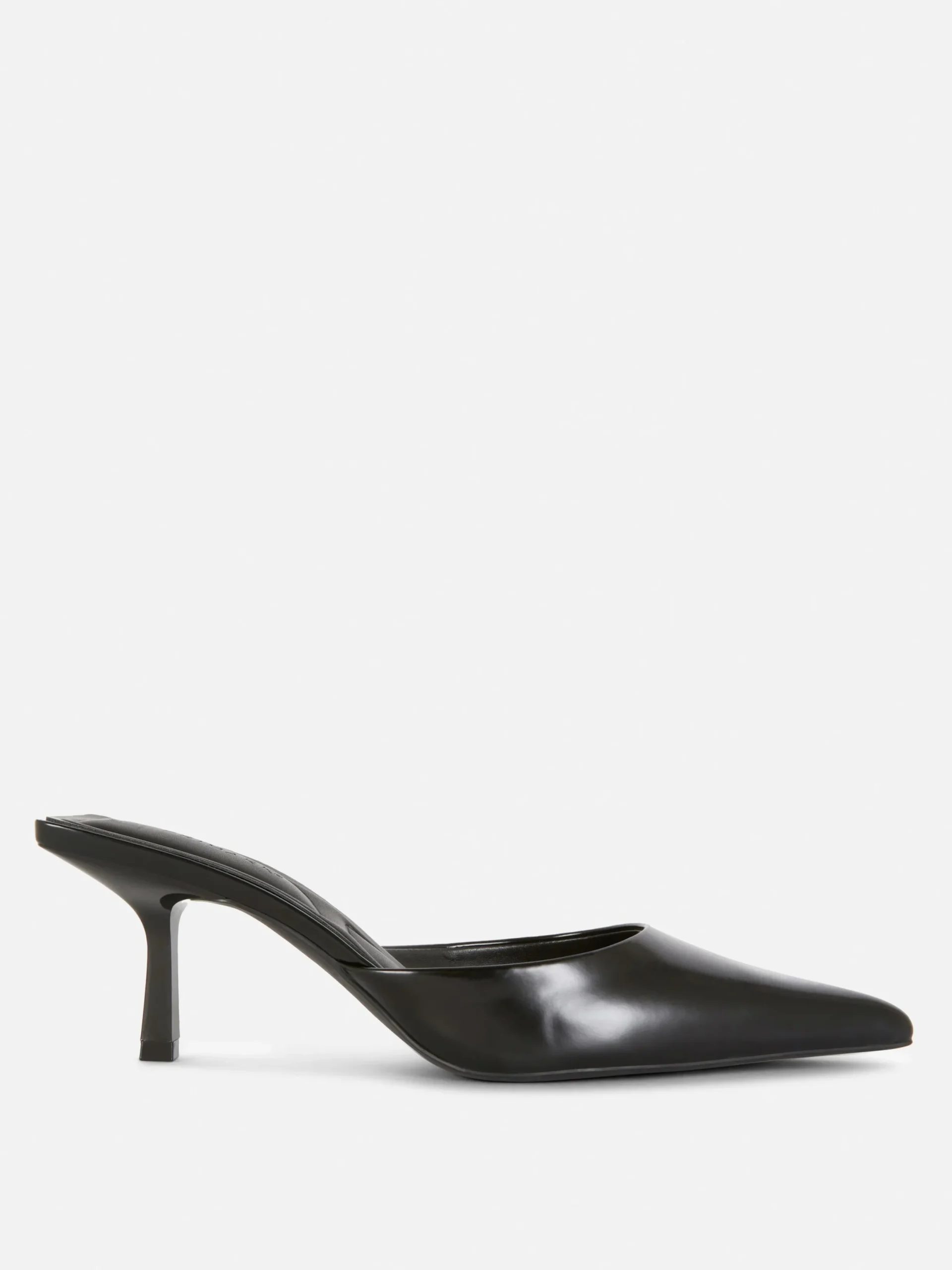 Vêtements Gothiques|Chaussures À Talons|Primark Mules Pointues à Petits Talons Noir