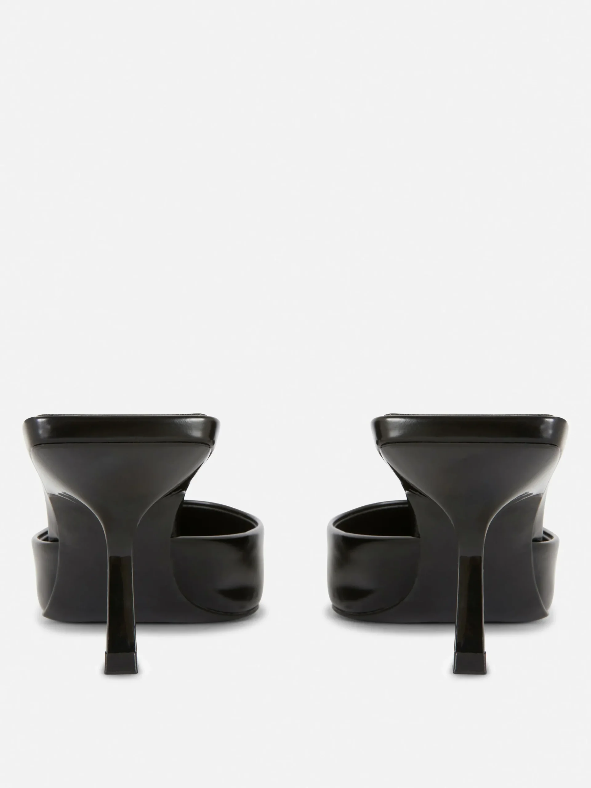 Vêtements Gothiques|Chaussures À Talons|Primark Mules Pointues à Petits Talons Noir