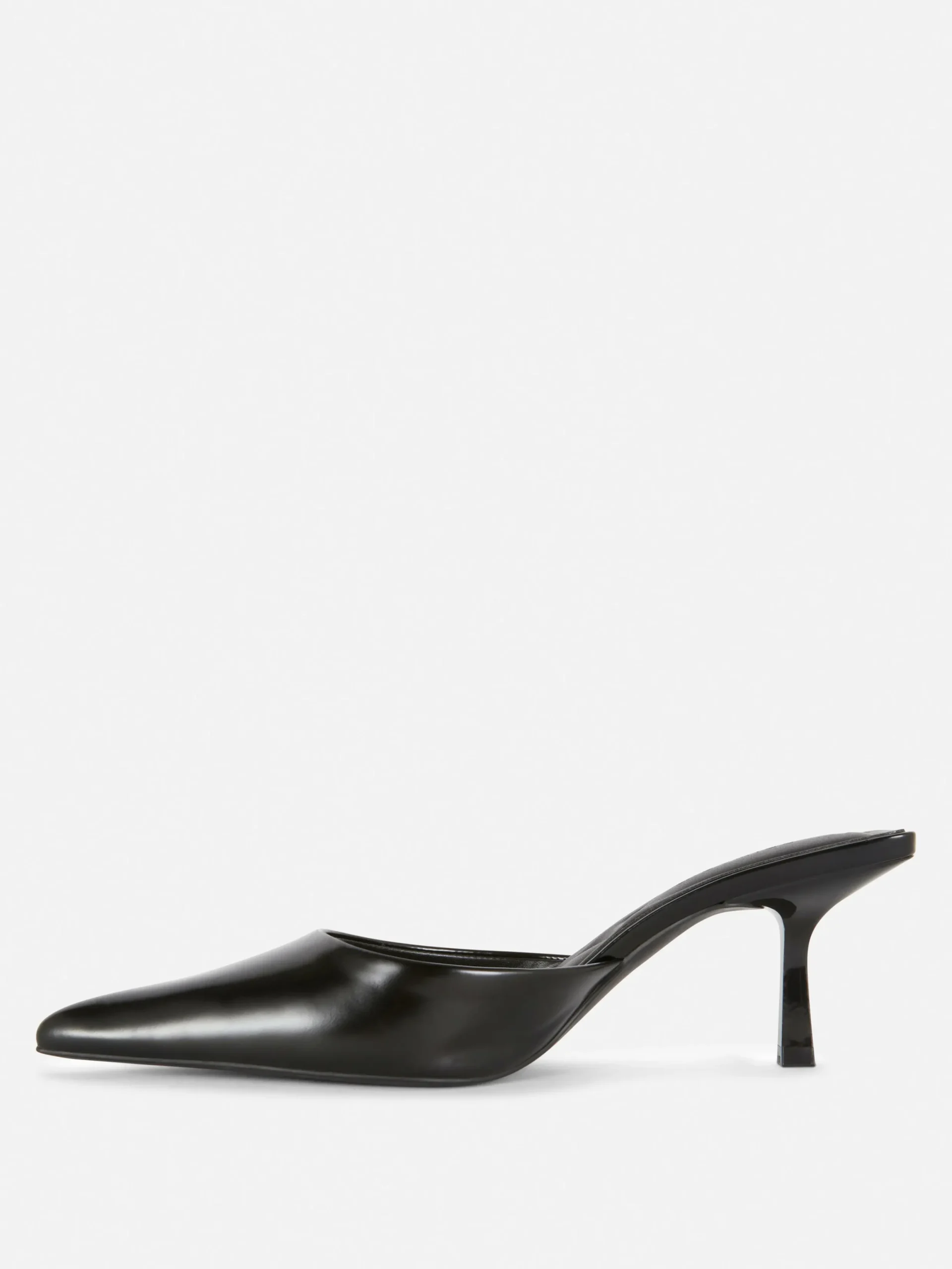 Vêtements Gothiques|Chaussures À Talons|Primark Mules Pointues à Petits Talons Noir