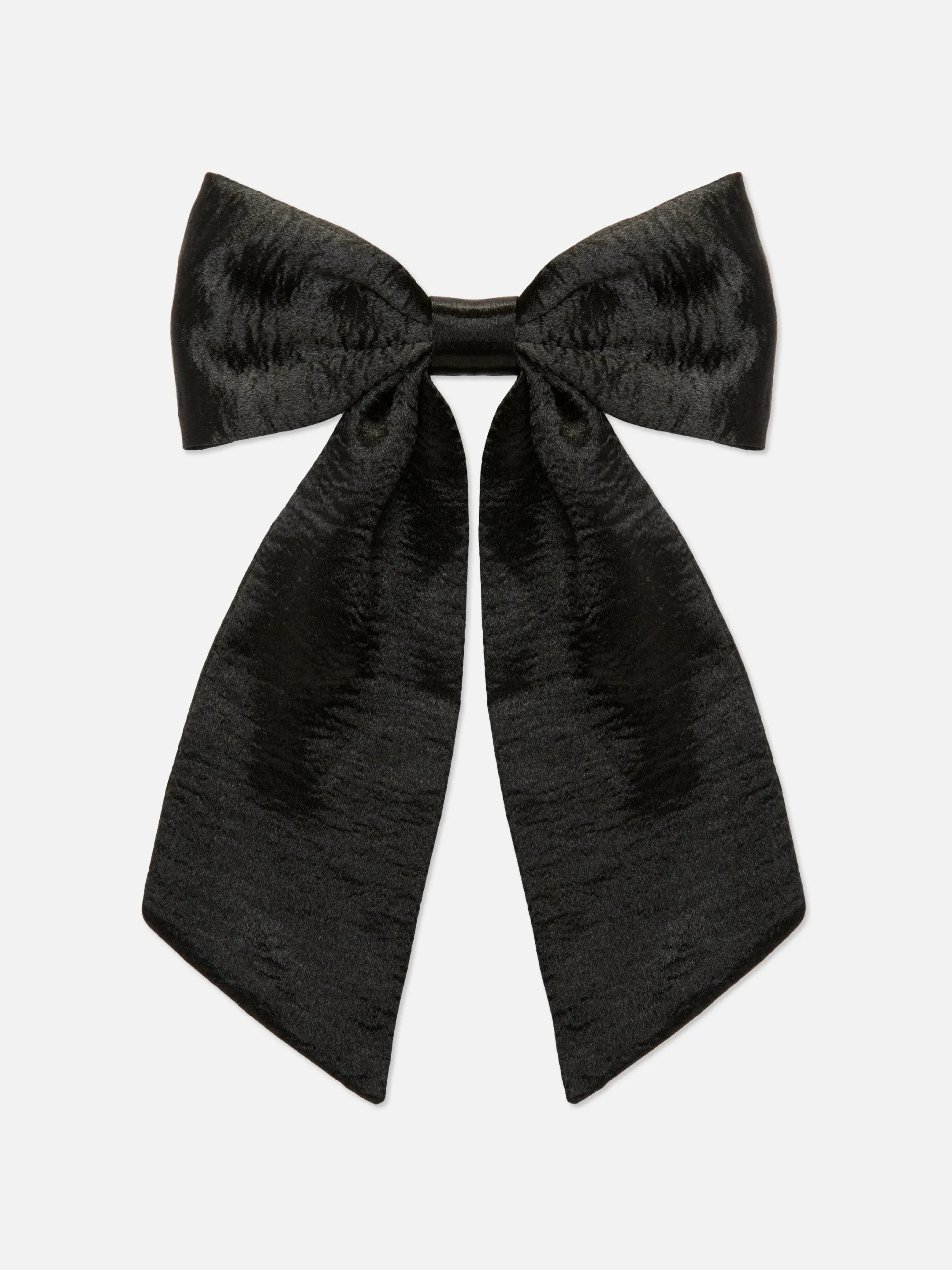 Accessoires Cheveux|Primark Nœud Pour Cheveux En Satin Froissé Noir