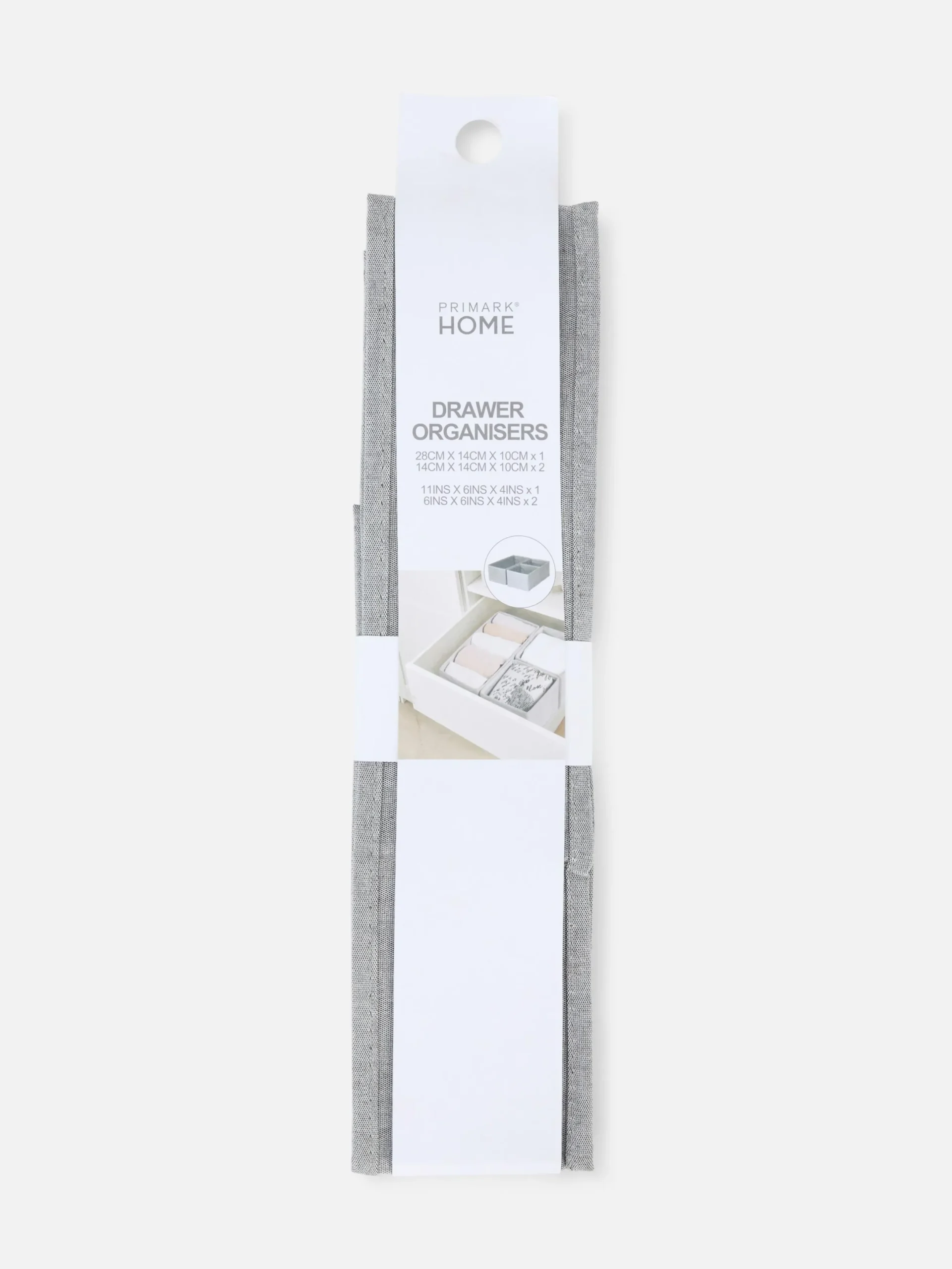 Boîtes Et Paniers|Primark Option De Rangement De Taille Moyenne Pour Tiroir Gris clair