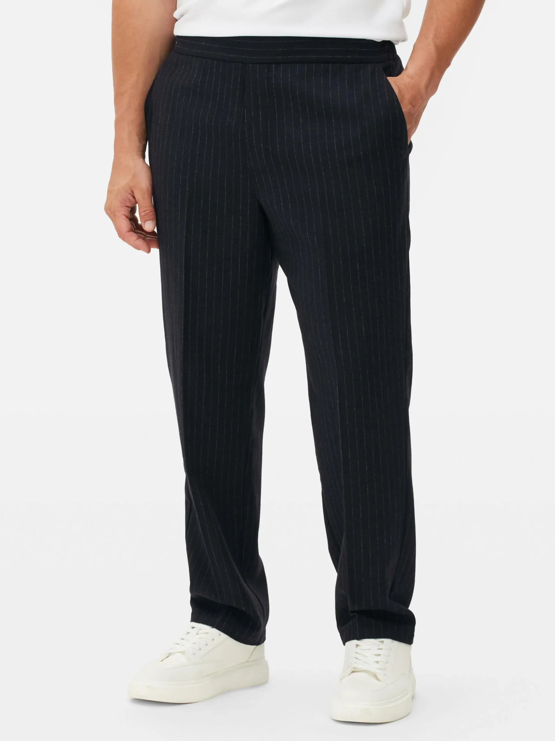 Pantalon|Primark Pantalon à Rayures Fines Kem Bleu marine
