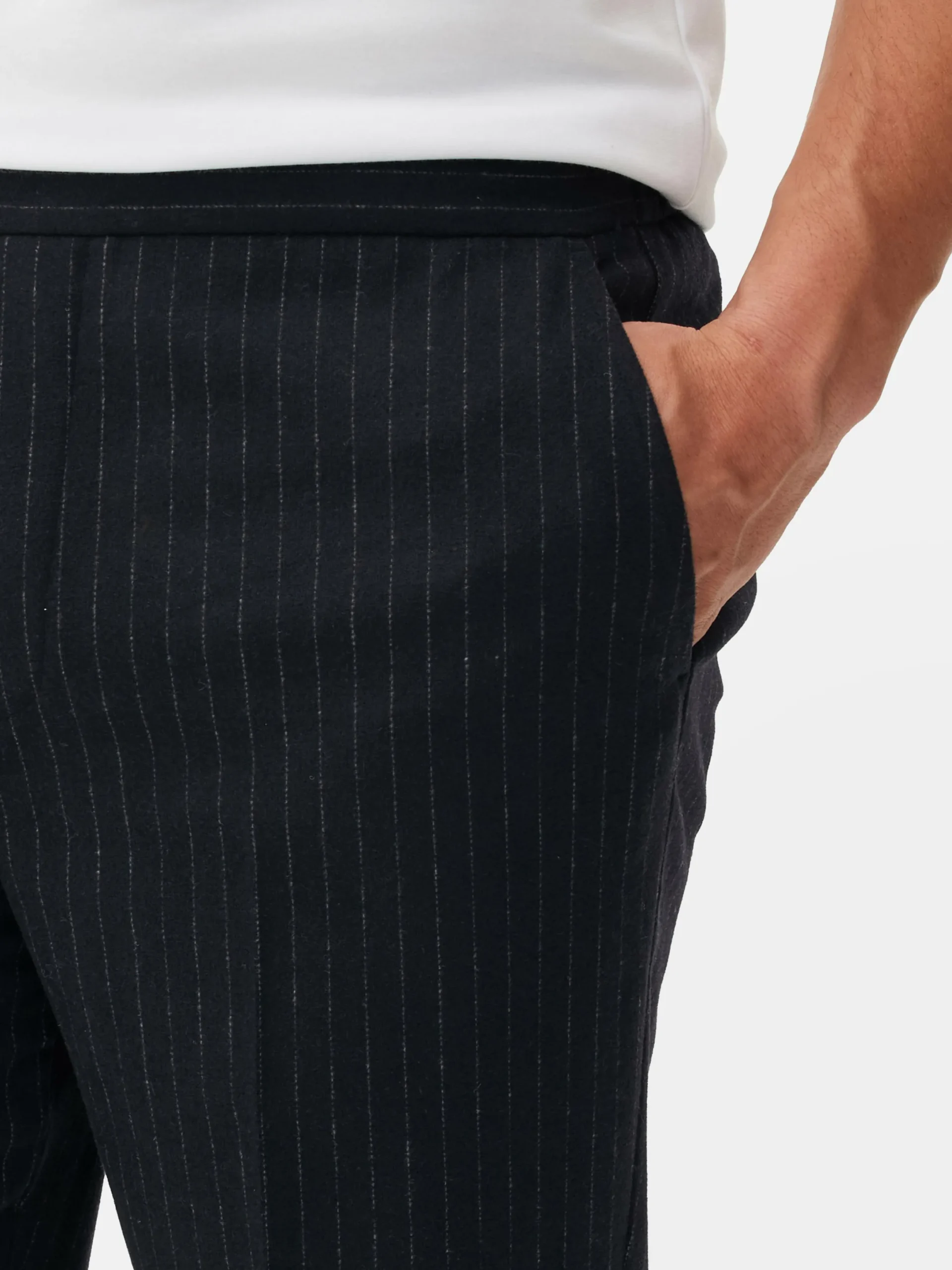 Pantalon|Primark Pantalon à Rayures Fines Kem Bleu marine