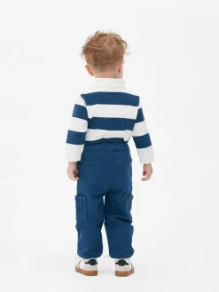Pantalons Et Leggings|Primark Pantalon Cargo Avec Cordon De Serrage Bleu marine