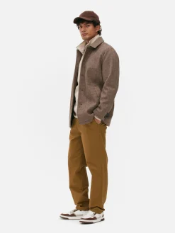 Pantalon|Primark Pantalon Chino Coupe Droite Tabac