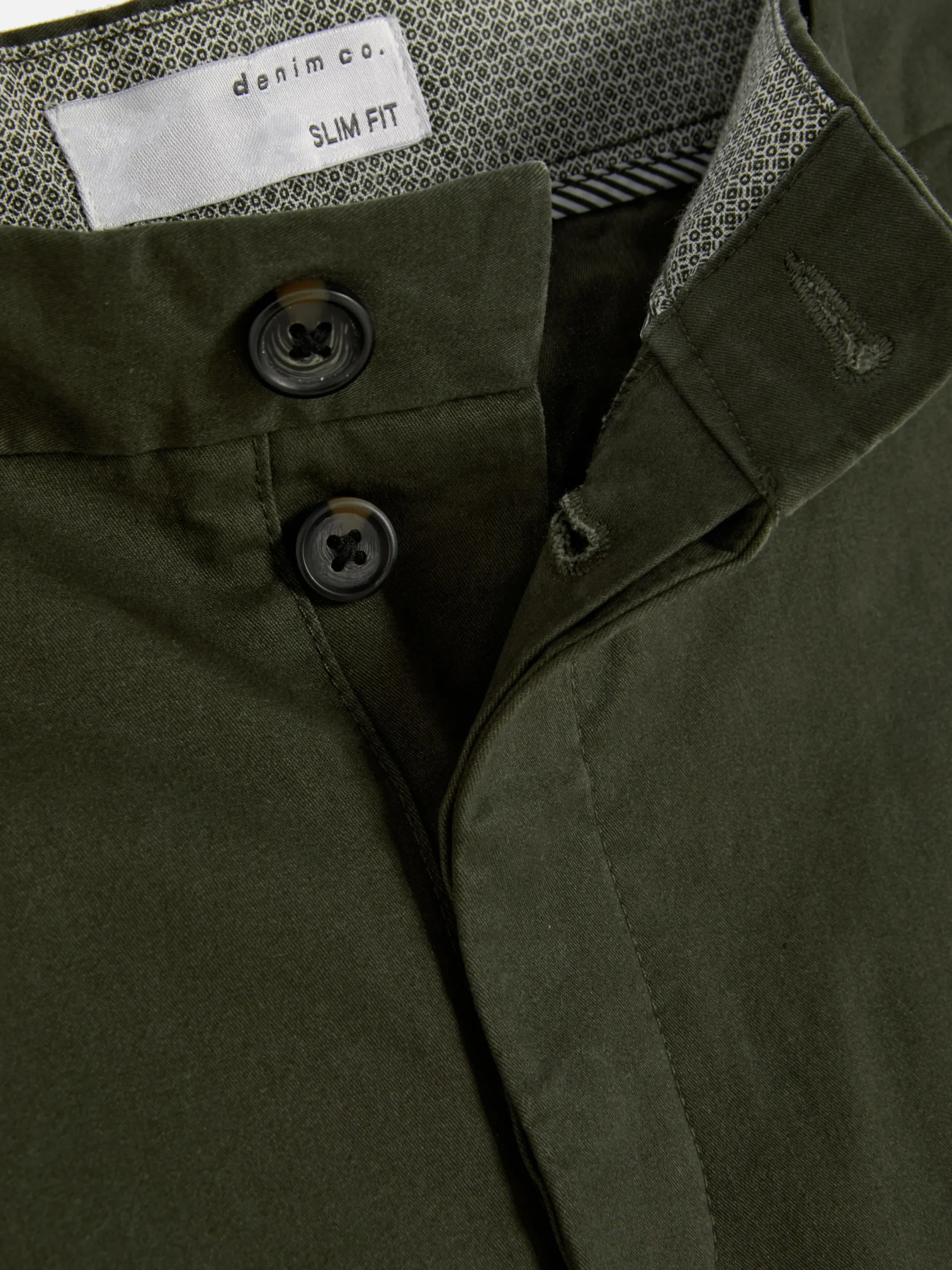 Pantalon|Primark Pantalon Chino Stretch Coupe Slim Kaki