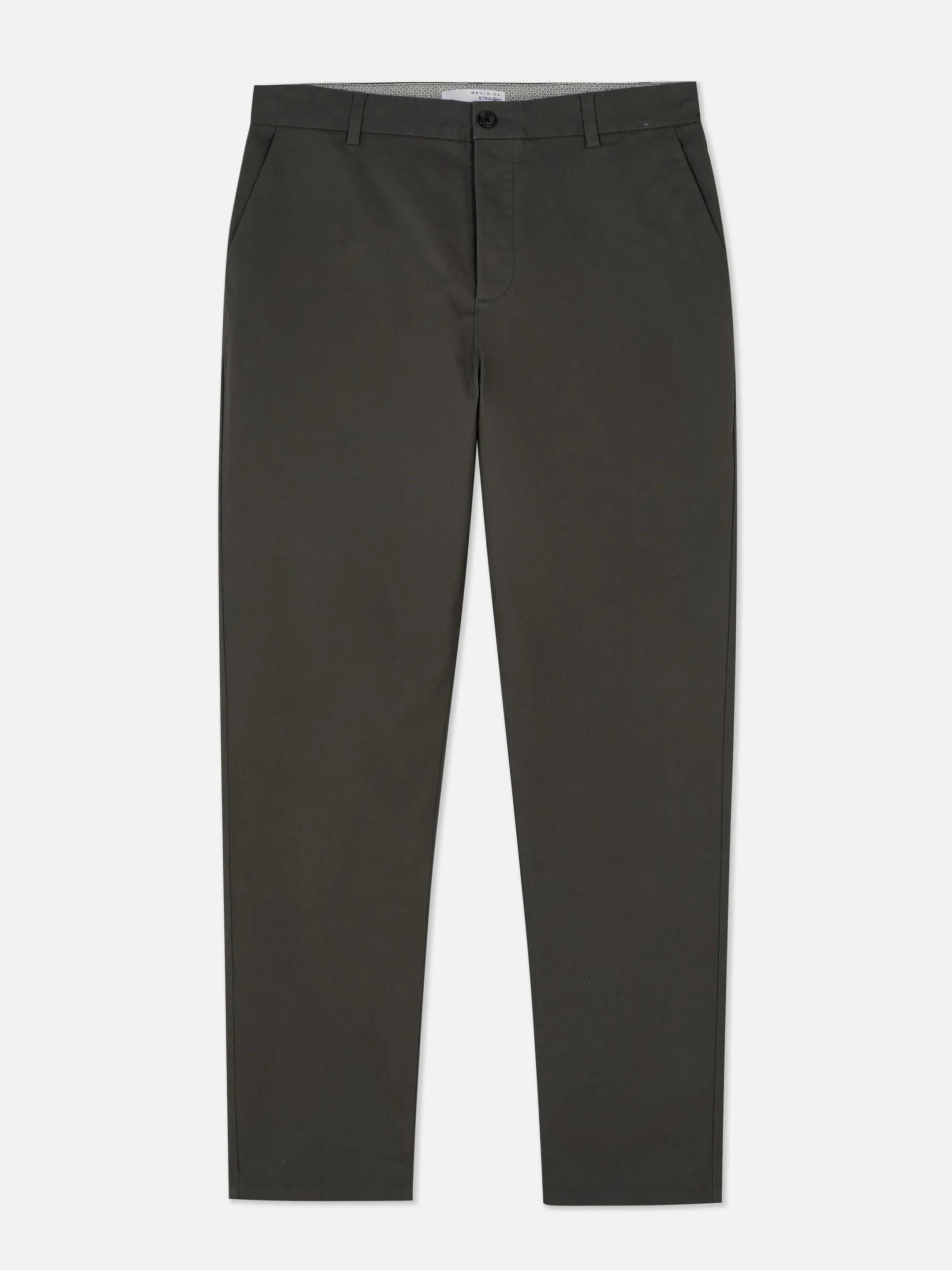 Pantalon|Primark Pantalon Chino Stretch Coupe Droite Anthracite