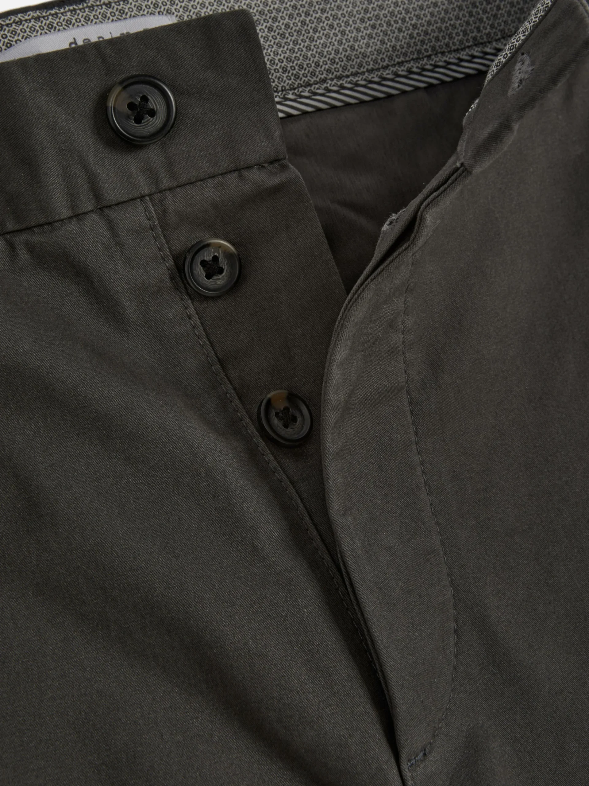 Pantalon|Primark Pantalon Chino Stretch Coupe Droite Anthracite