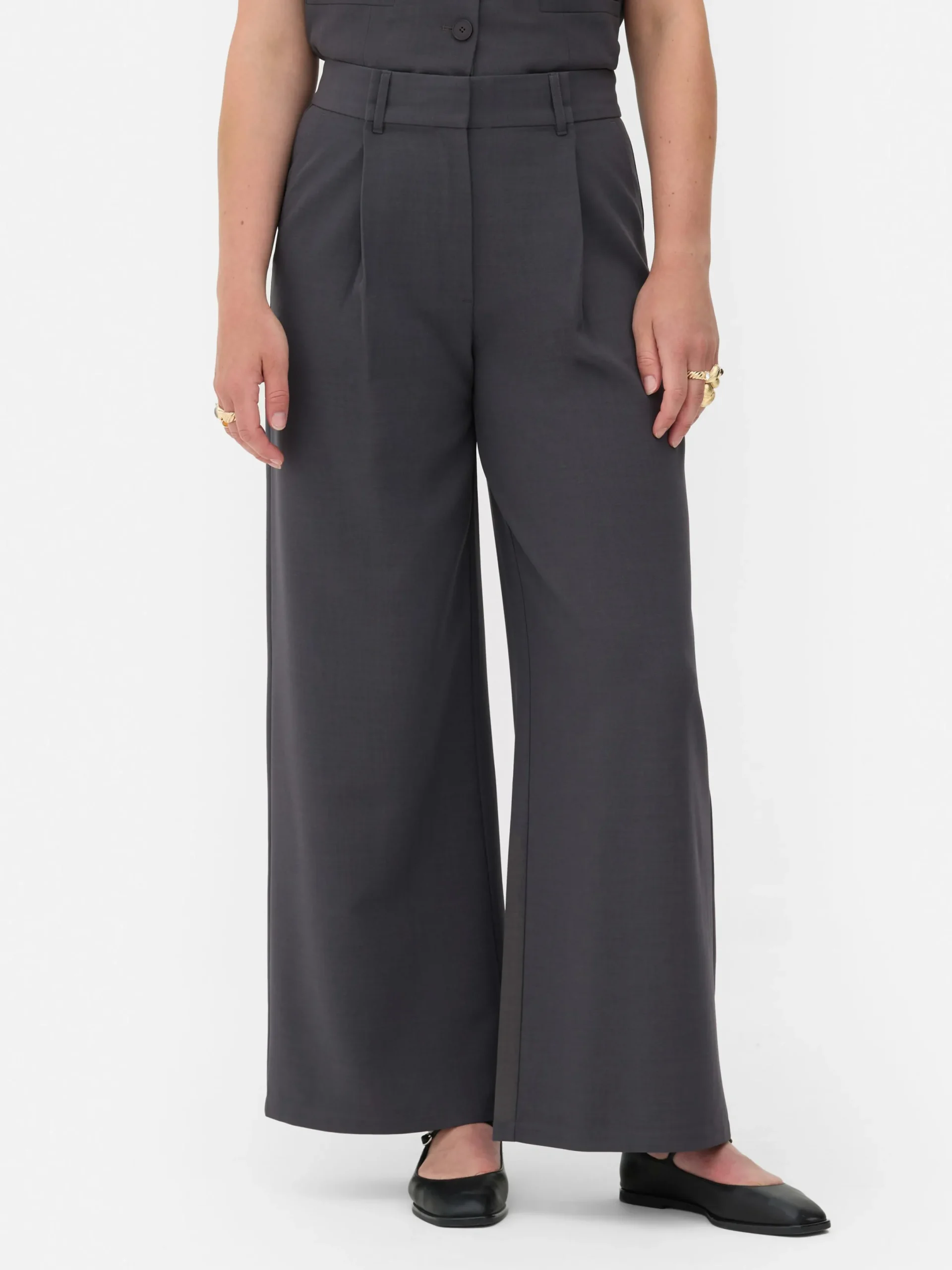 Pantalons Et Leggings|Primark Pantalon Dad Ample Rita Ora Anthracite
