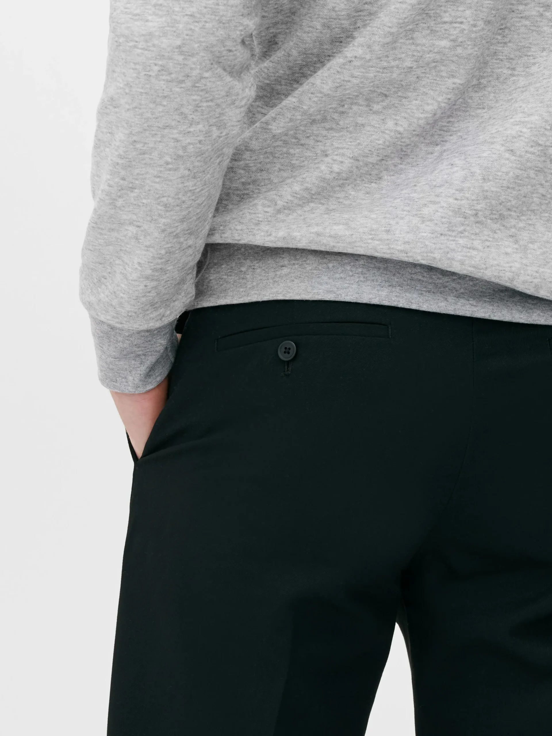 Pantalon|Primark Pantalon En Sergé Coupe Droite Noir