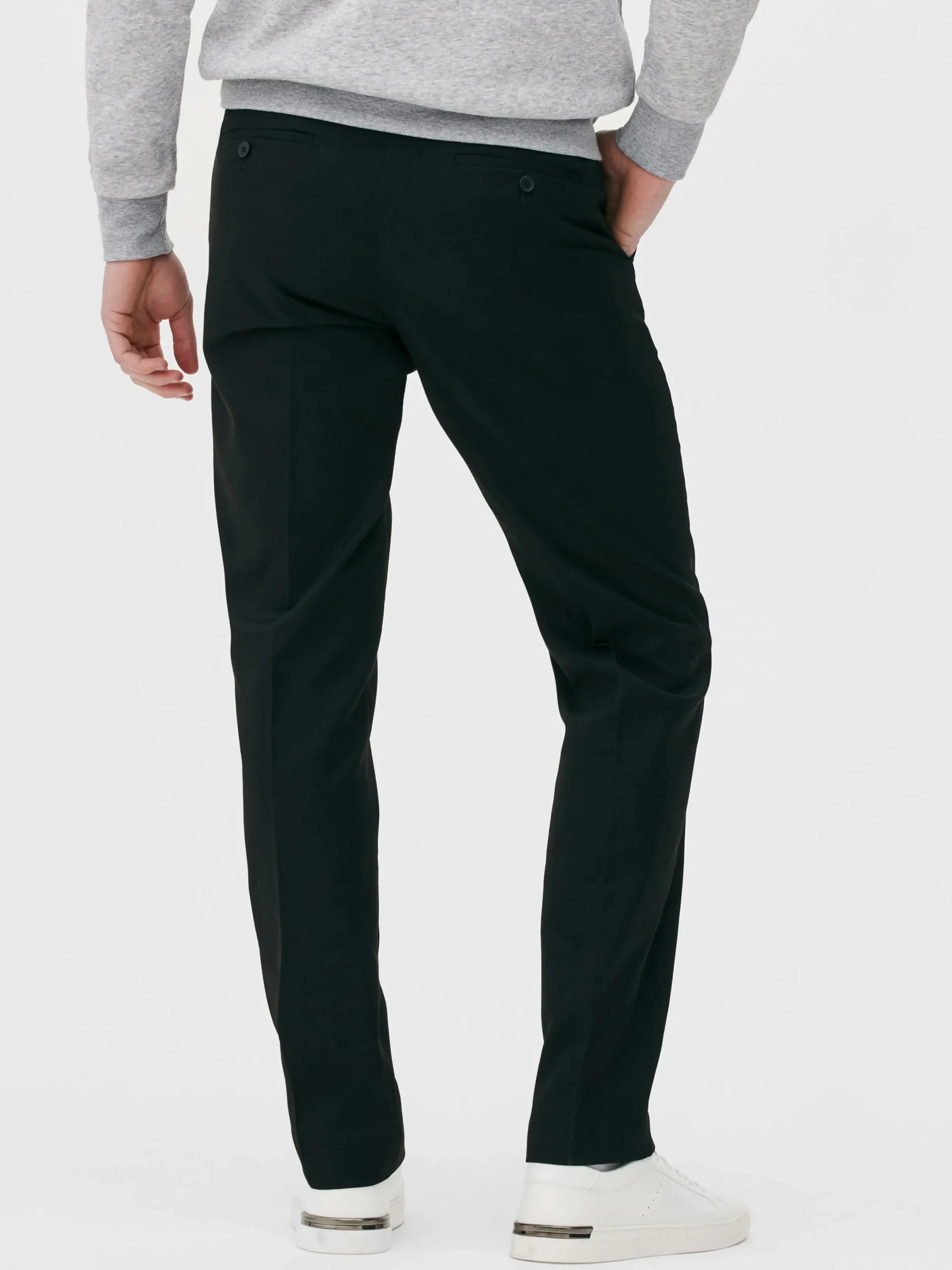 Pantalon|Primark Pantalon En Sergé Coupe Droite Noir