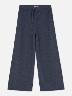 Pantalons Et Leggings|Primark Pantalon Froncé à Cordon De Serrage Bleu