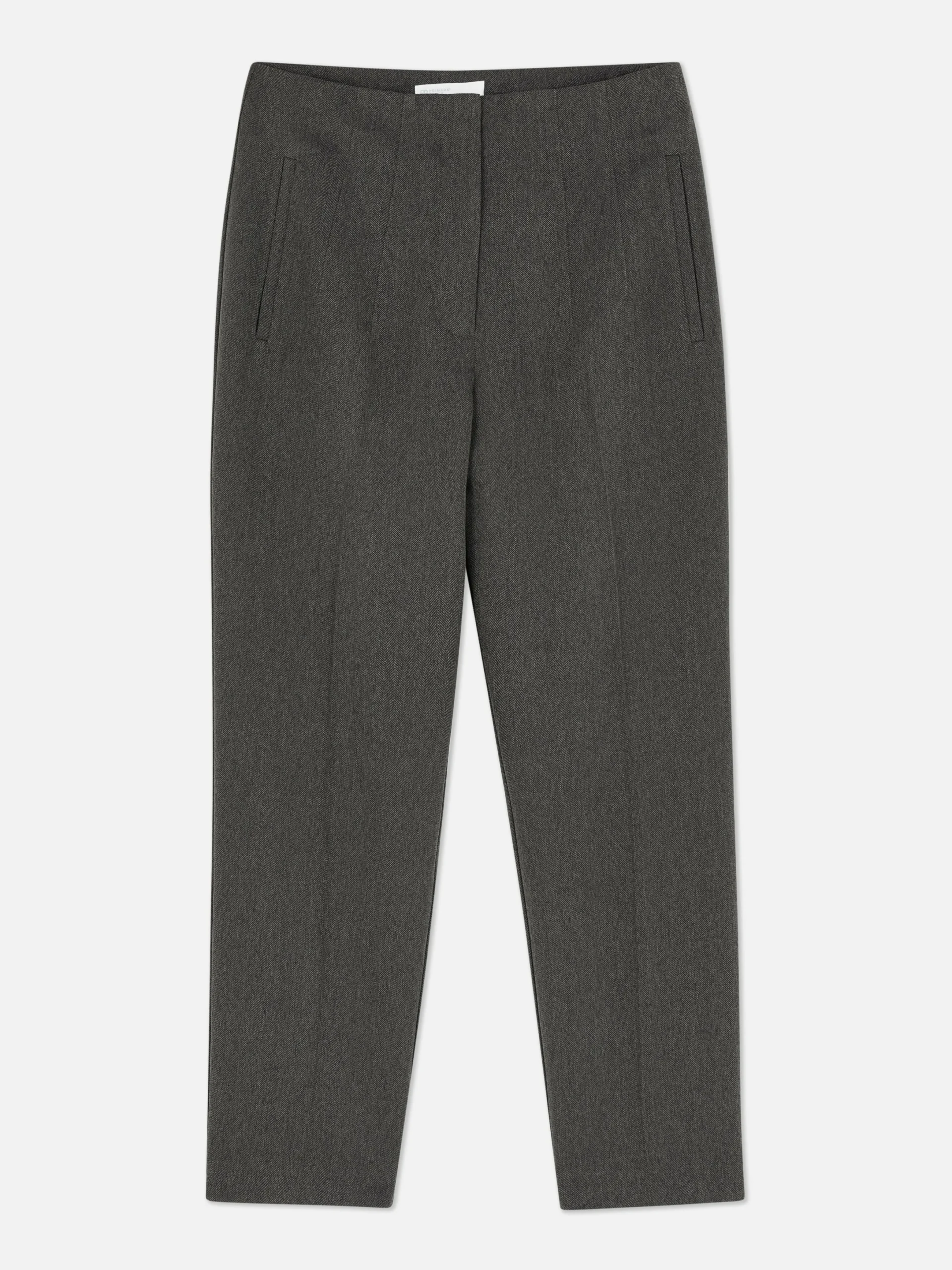 Pantalons Et Leggings|Primark Pantalon Taille Haute à Surpiqûres Marron
