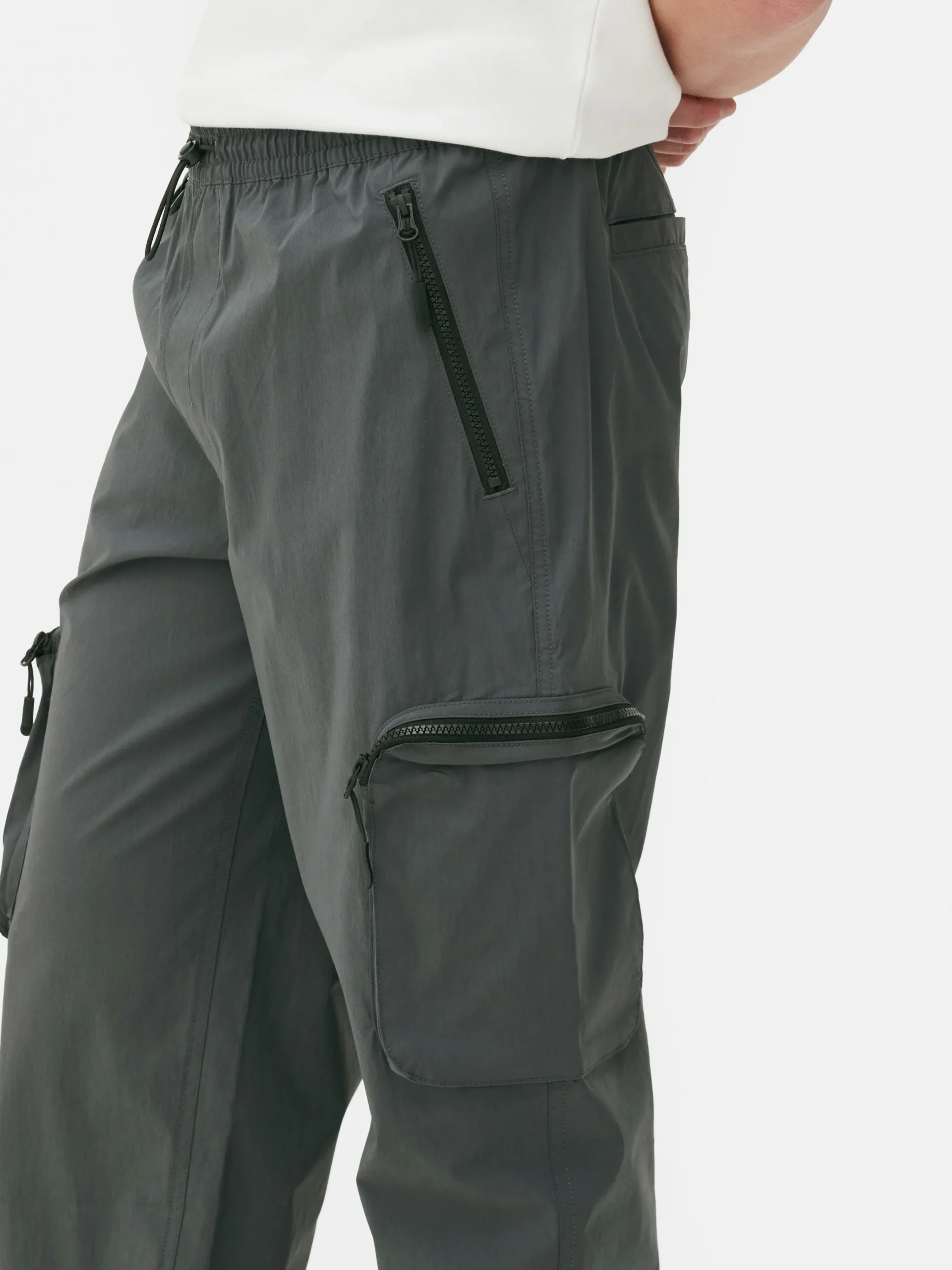 Pantalon|Primark Pantalons Cargo Technique Gris