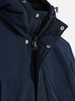 Manteaux Et Vestes|Primark Parka à Capuche Bleu marine