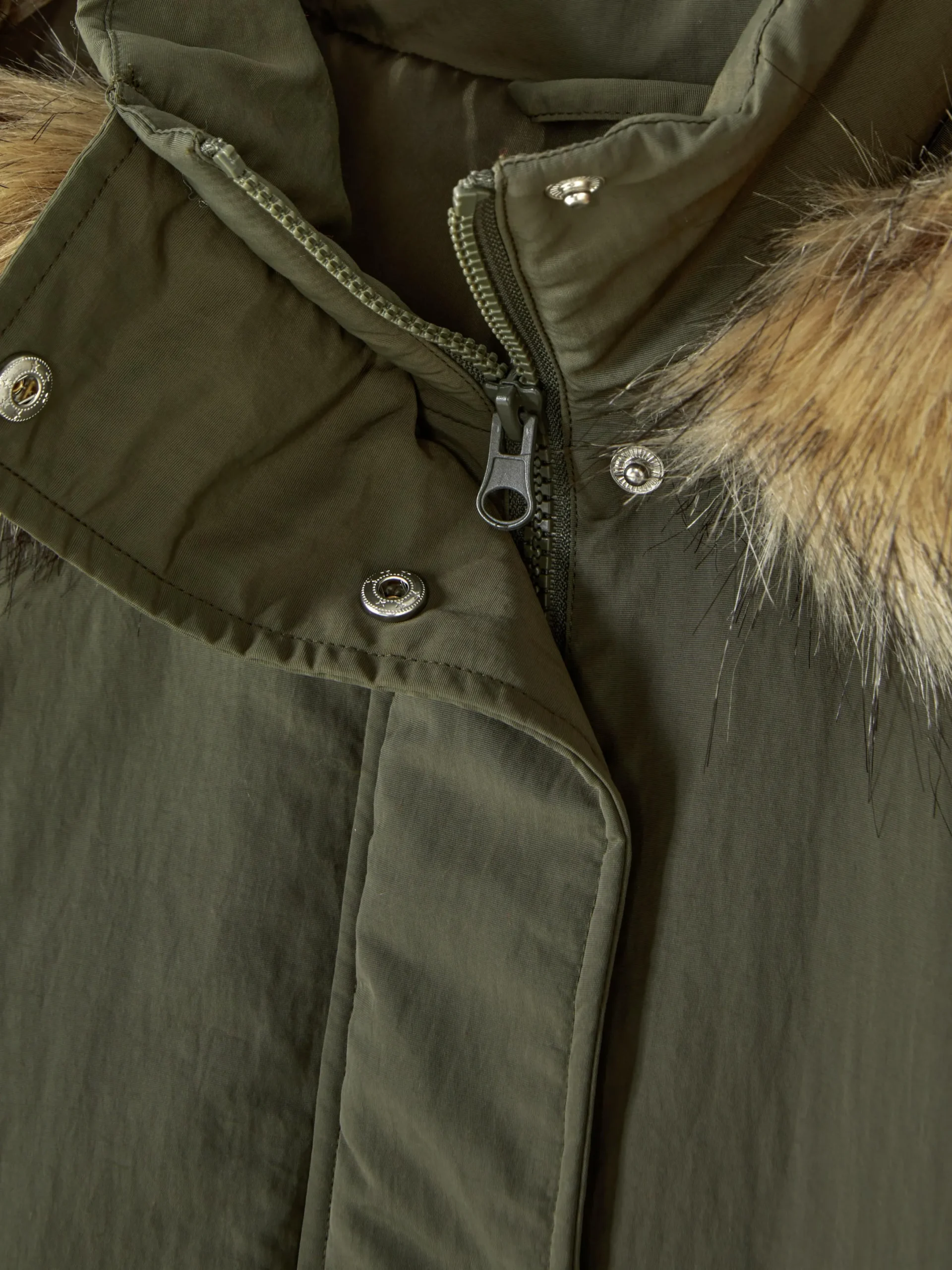 Manteaux Et Vestes|Primark Parka à Capuche En Fausse Fourrure Kaki