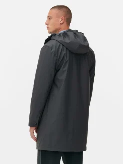 Manteaux Et Vestes|Primark Parka Caoutchoutée à Capuche Gris