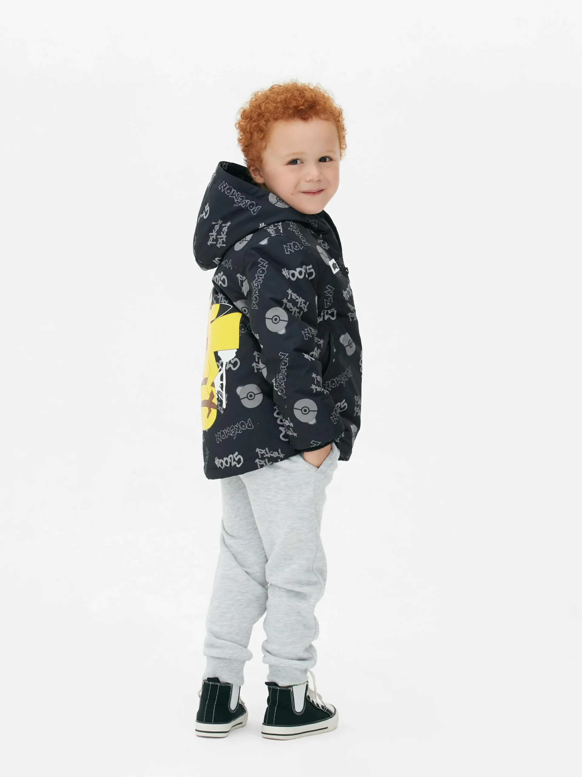 Manteaux Et Vestes|Primark Parka Pokémon Pikachu Noir