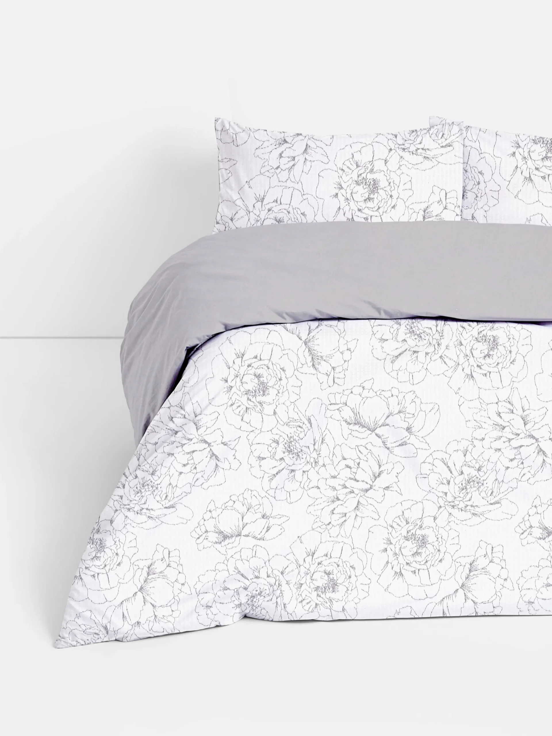 Housses De Couette Et Parures De Lit|Primark Parure De Lit Double Texturée à Fleurs Naturel