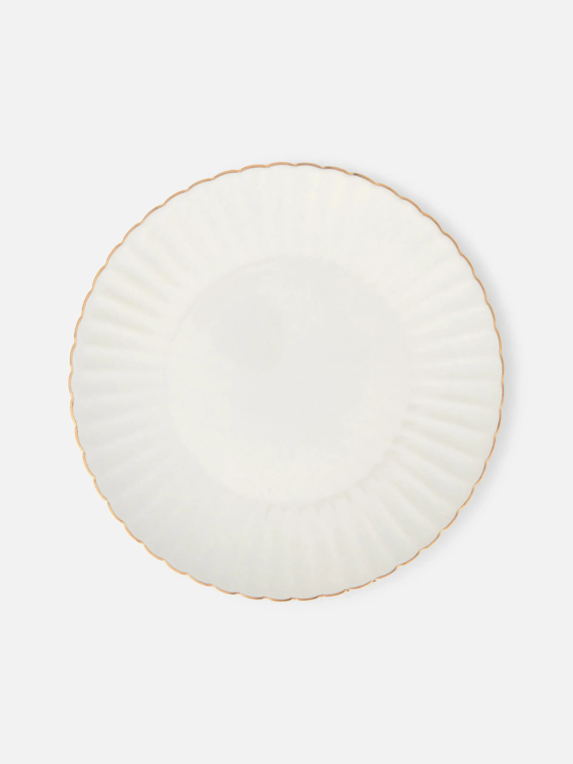 Assiettes, Bols Et Plats|Art De La Table|Primark Petite Assiette Festonnée à Détails Dorés Blanc