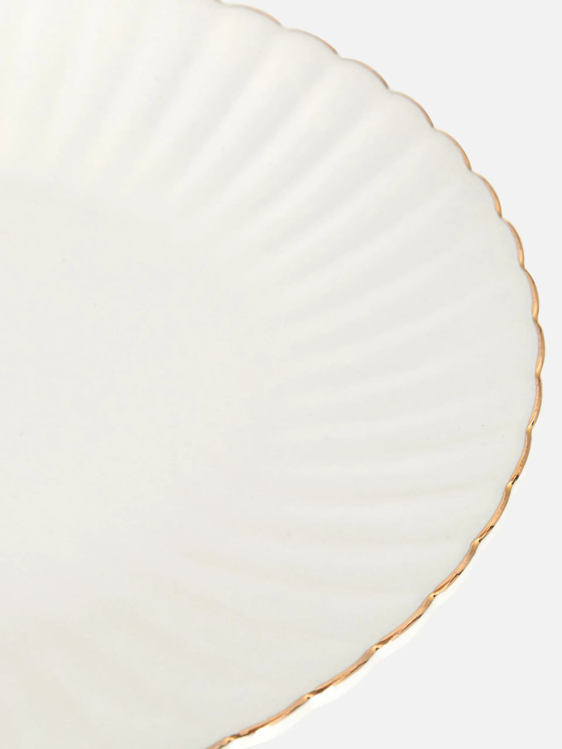 Assiettes, Bols Et Plats|Art De La Table|Primark Petite Assiette Festonnée à Détails Dorés Blanc