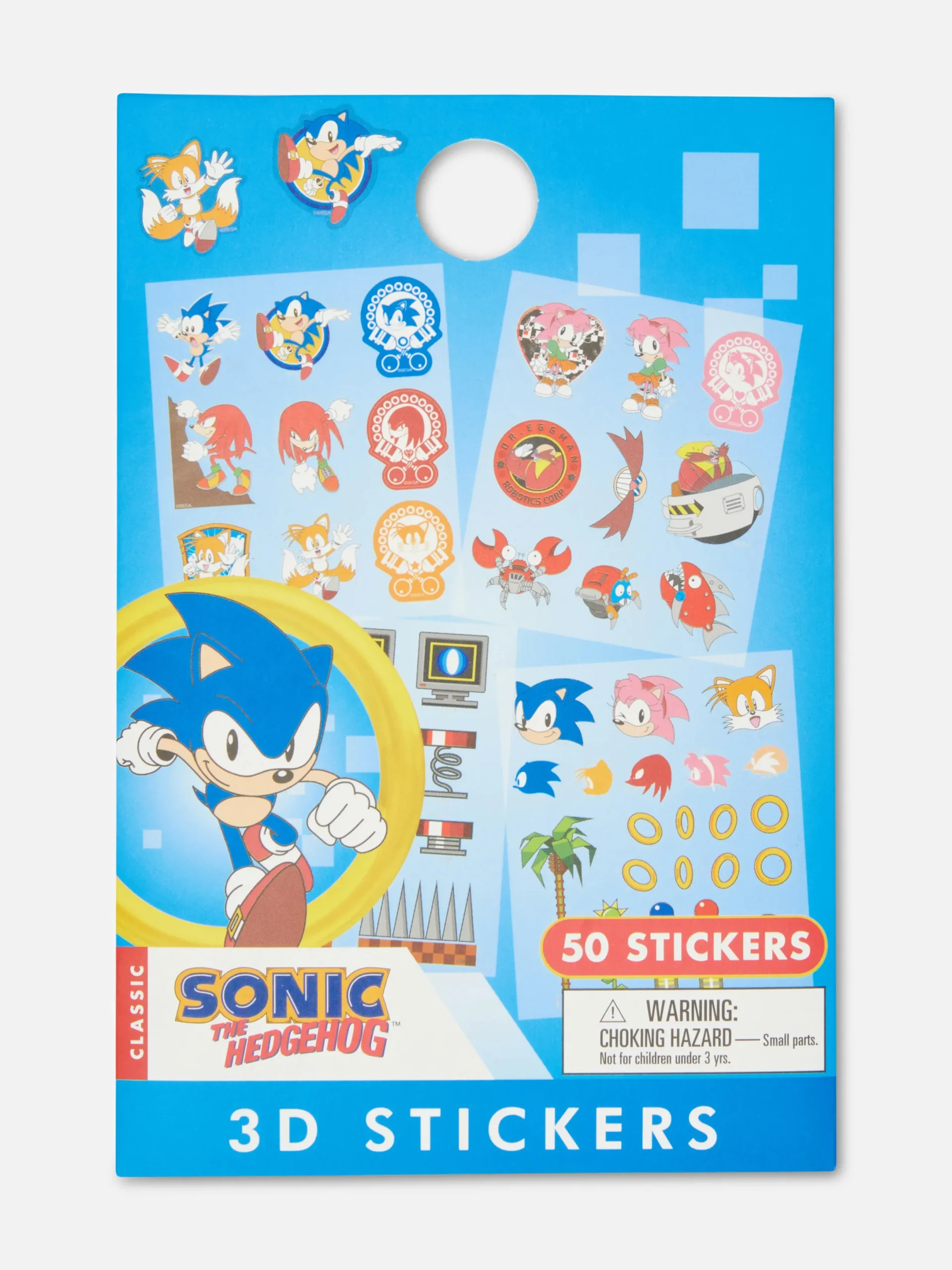 Loisirs Creatifs|Primark Pochette De 50 Autocollants Sonic Le Hérisson Bleu