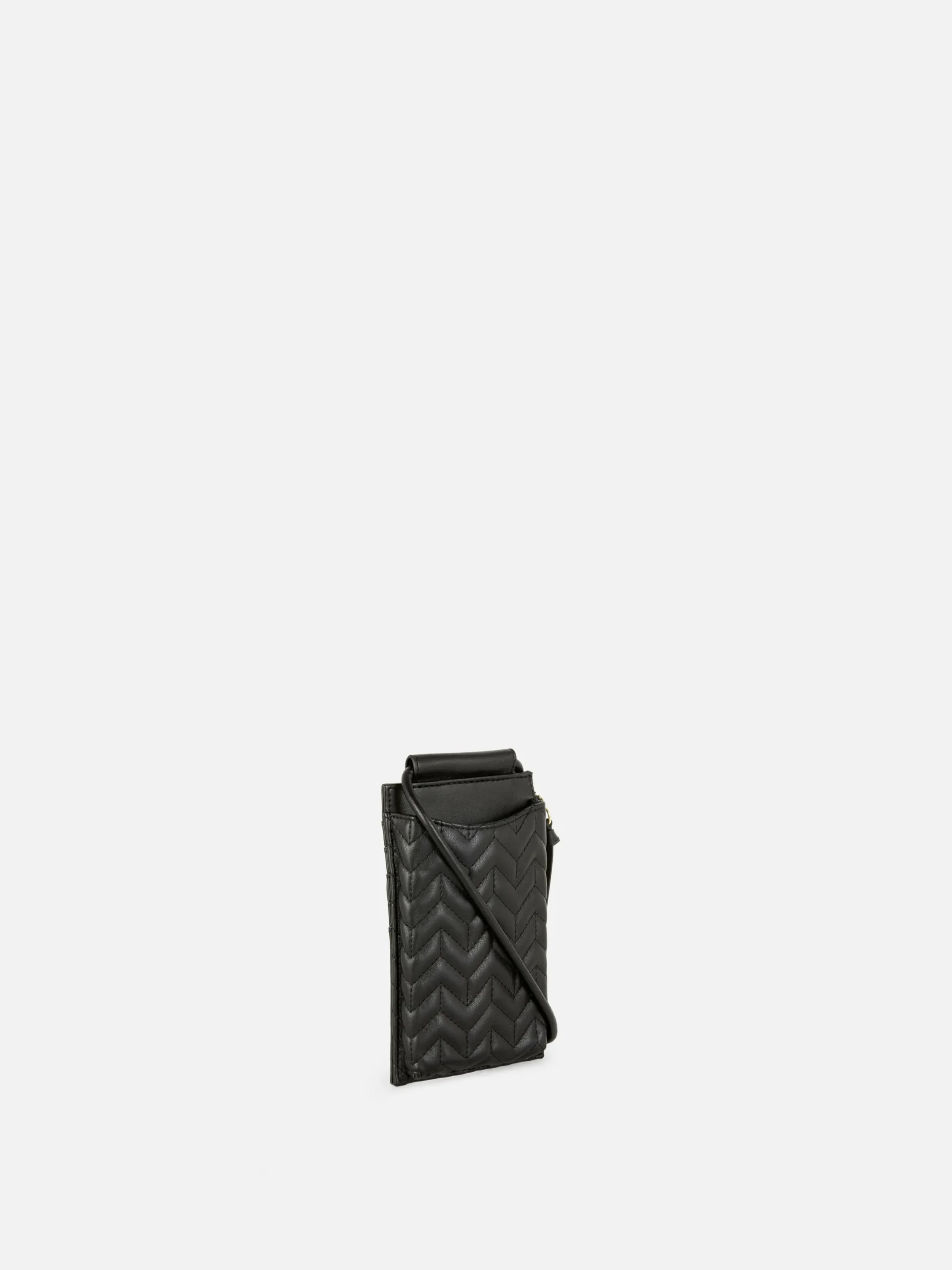 Sacs Et Porte-Monnaie|Primark Pochette Pour Téléphone Zippée Et Matelassée à Chevrons Noir