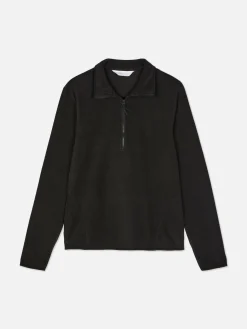 Pulls Et Gilets|Primark Polaire à Col Zippé Noir