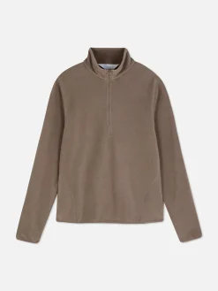 Pulls Et Gilets|Primark Polaire à Col Zippé Taupe