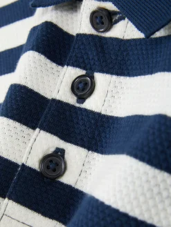 Hauts Et T-Shirts|Primark Polo Rayé Bleu marine