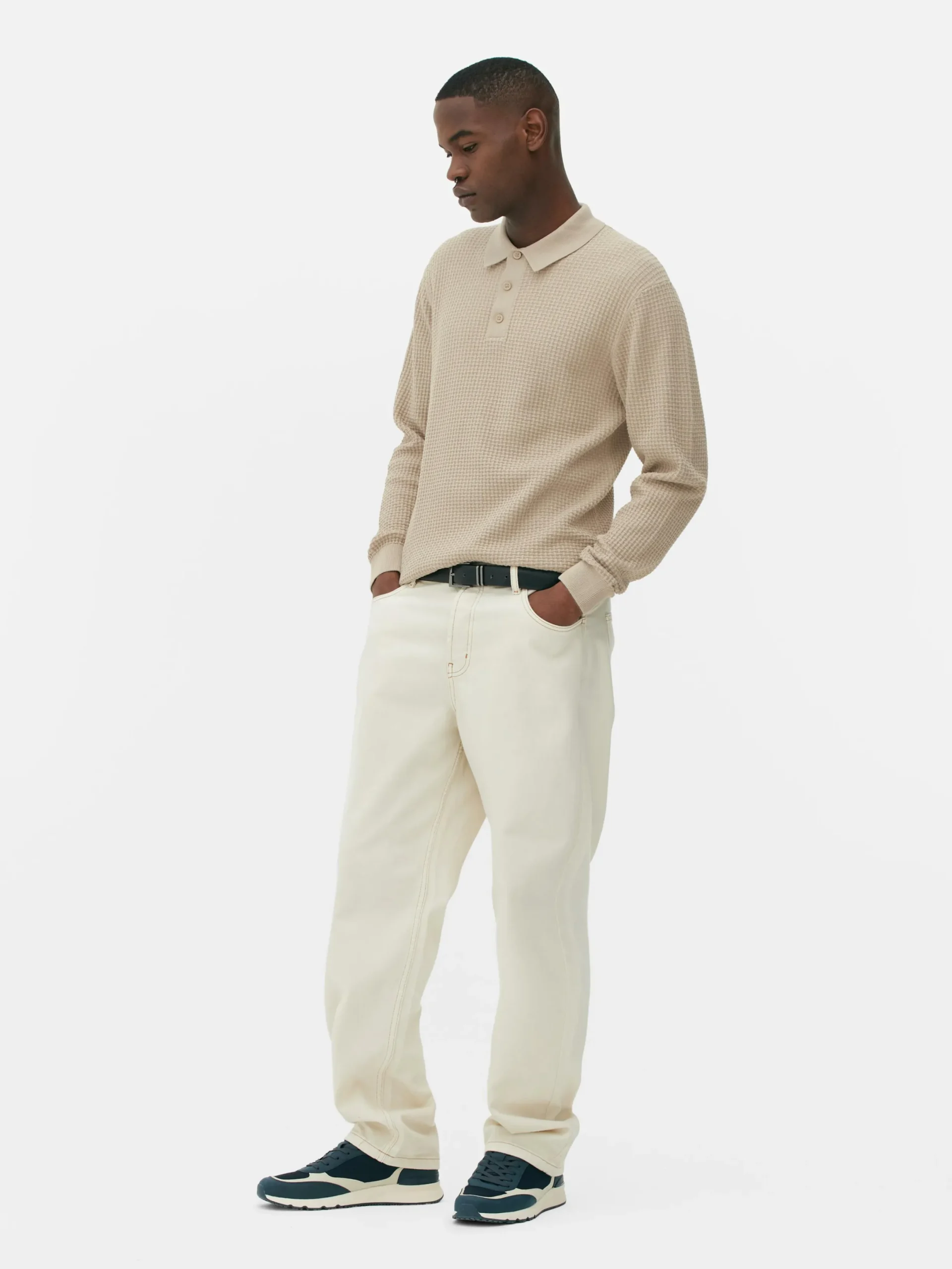 Pulls Et Gilets|Primark Polo Texturé à Manches Longues Taupe