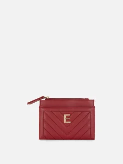 Sacs Et Porte-Monnaie|Primark Porte-cartes Matelassé à Initiale Rouge