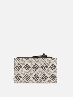 Sacs Et Porte-Monnaie|Primark Portefeuille Pliant à Monogramme Noir