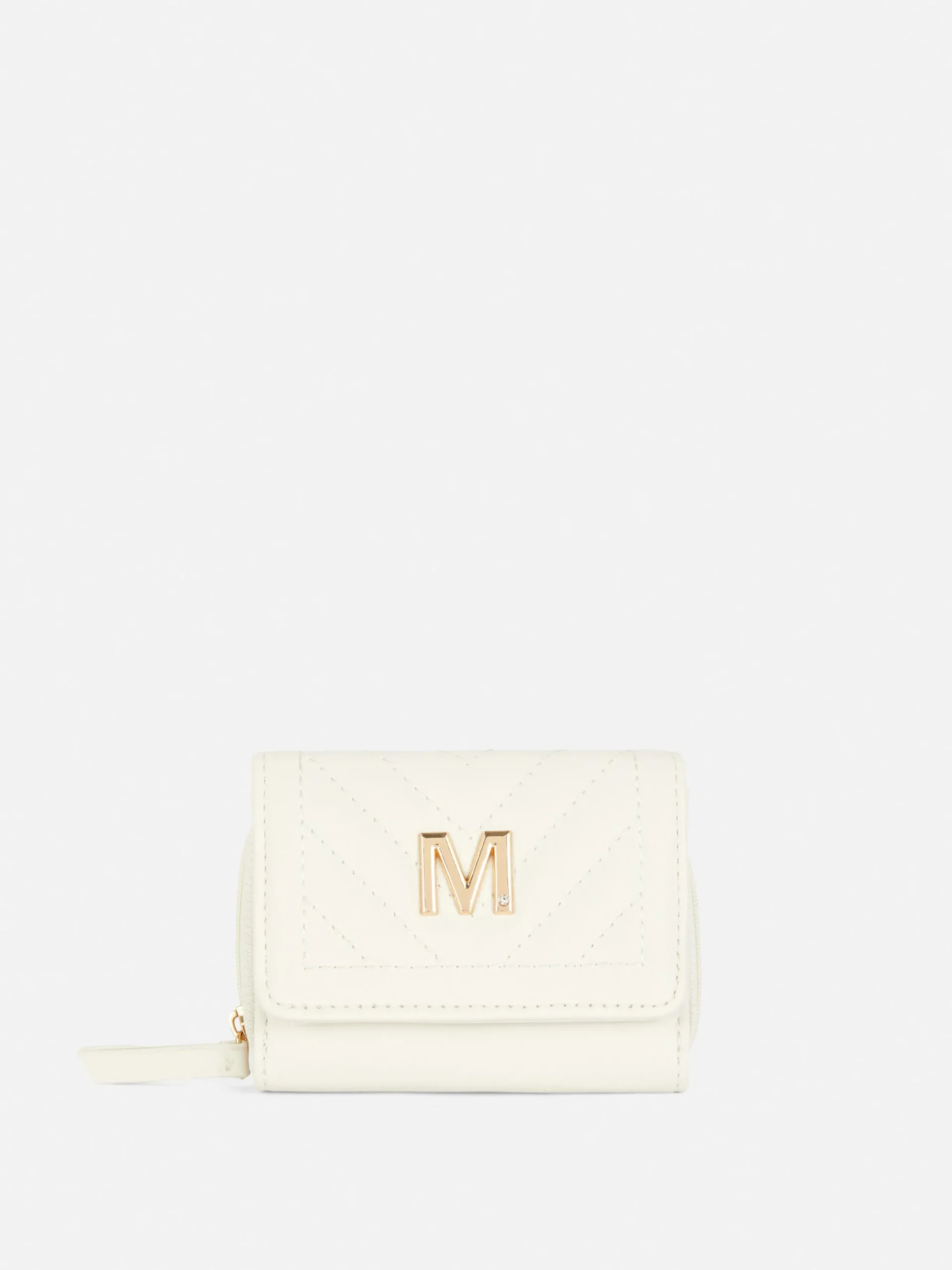Sacs Et Porte-Monnaie|Primark Porte-monnaie Matelassé à Initiale Blanc