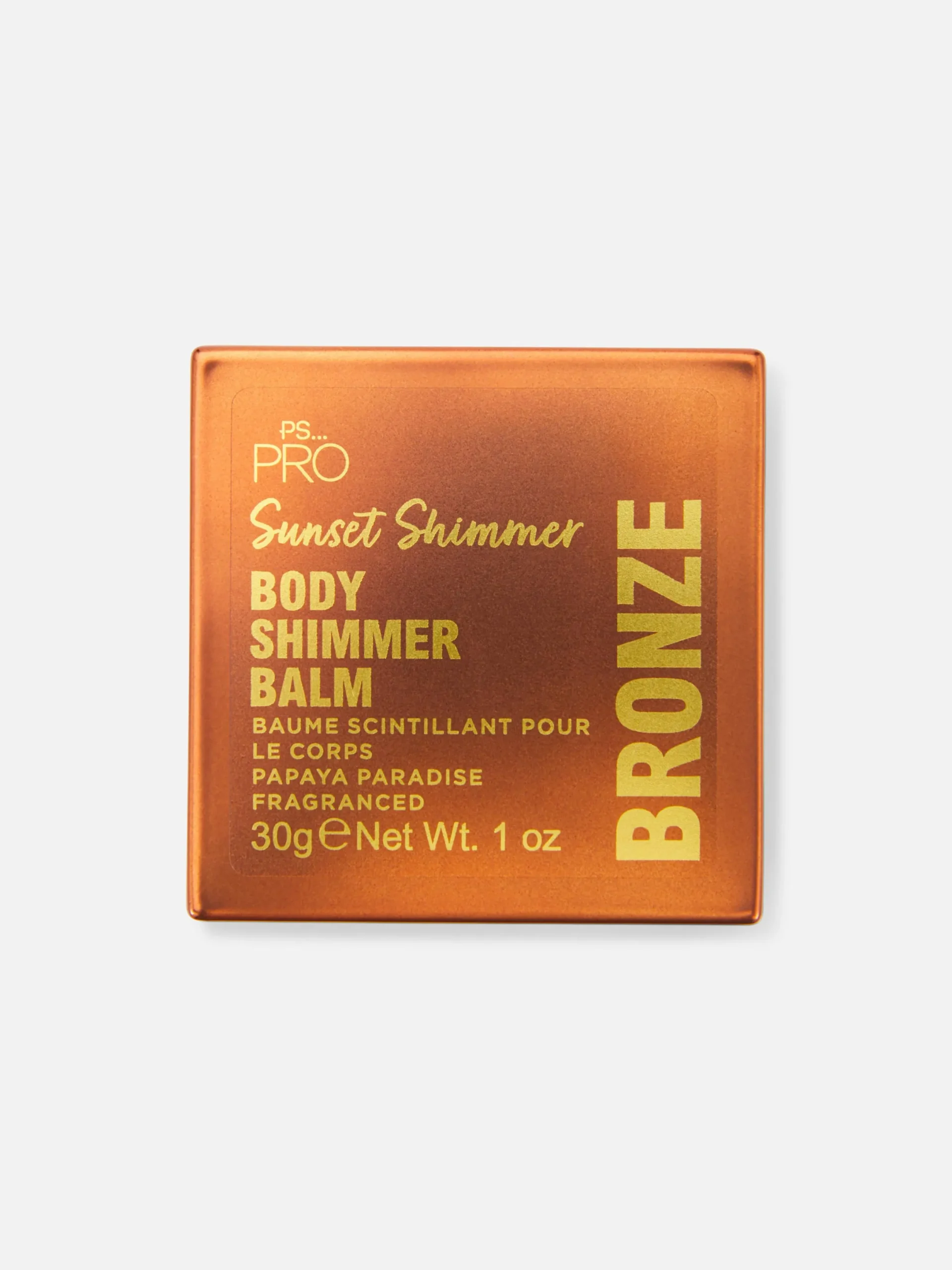 Bronzage|Primark PS... Baume Scintillant Pour Le Corps PS... Pro Doré