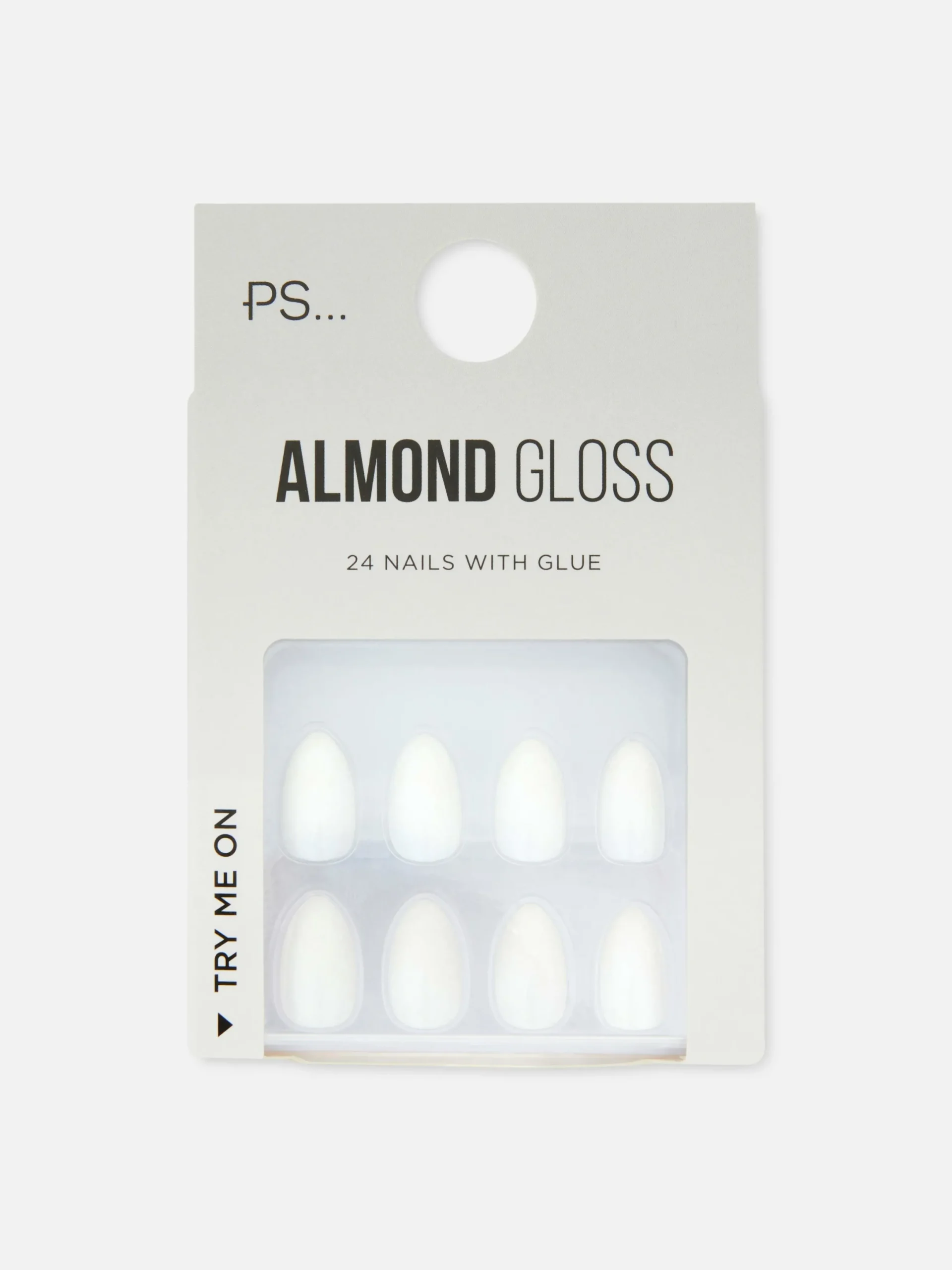 Faux Ongles|Primark PS... Faux Ongles Brillants En Forme D'amande Blanc