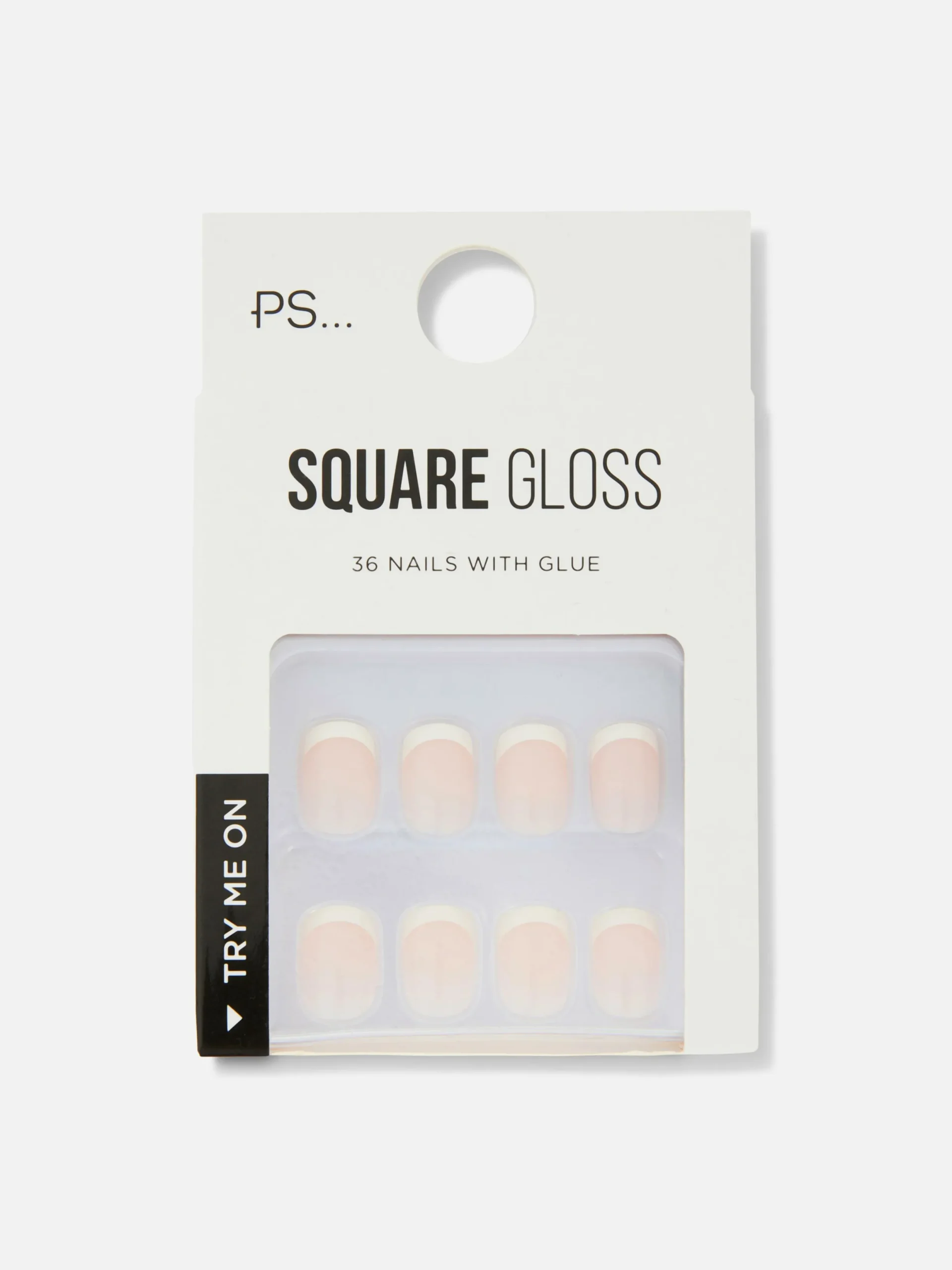 Faux Ongles|Primark PS... Faux Ongles Brillants à Pointe Carrée Nude