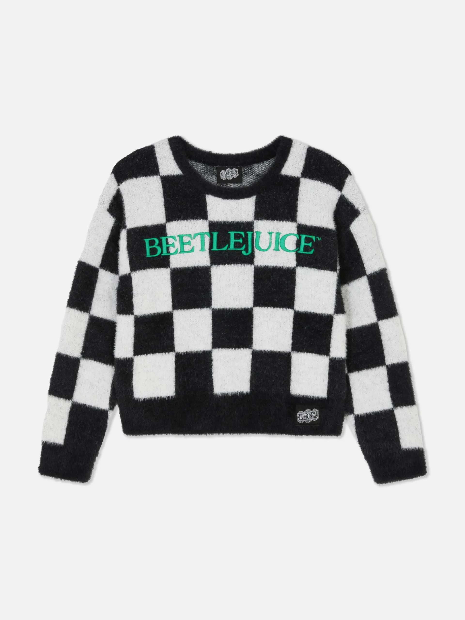 Beetlejuice|Tout Halloween|Primark Pull à Carreaux Beetlejuice Noir/Blanc