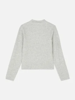 Pulls Et Gilets|Primark Pull à Col Ras Du Cou Côtelé Gris