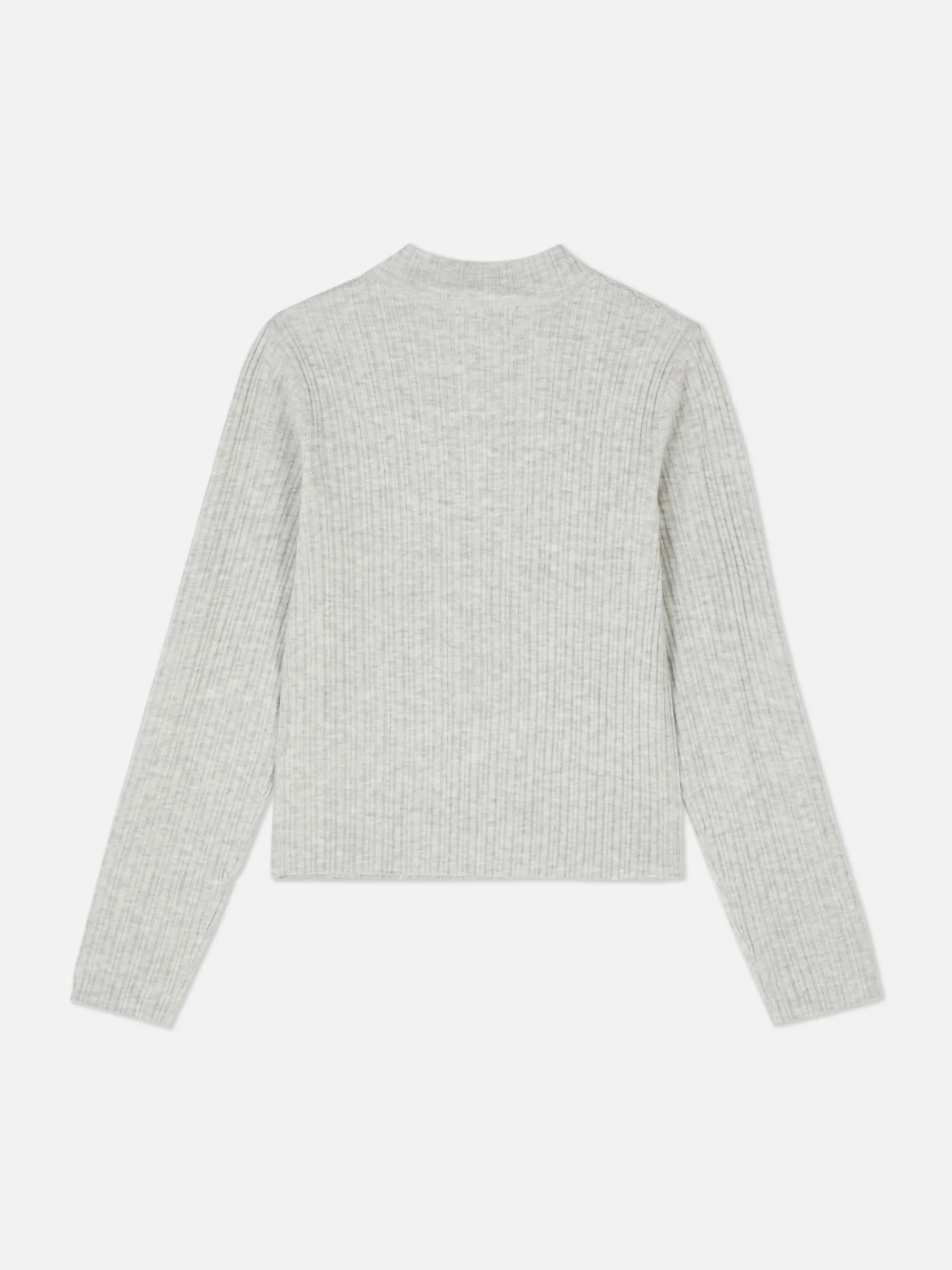 Pulls Et Gilets|Primark Pull à Col Ras Du Cou Côtelé Gris