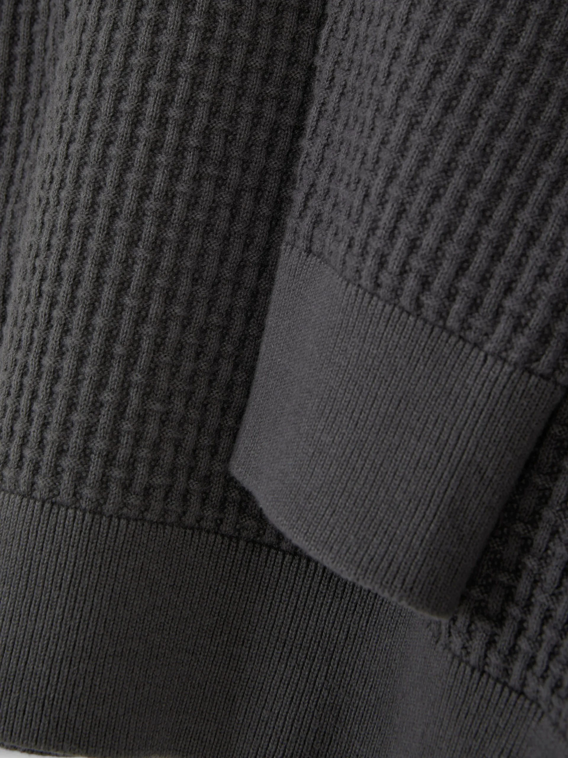 Pulls Et Gilets|Primark Pull à Col Ras-du-cou En Point De Panier Tressé Anthracite