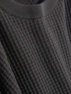 Pulls Et Gilets|Primark Pull à Col Ras-du-cou En Point De Panier Tressé Anthracite