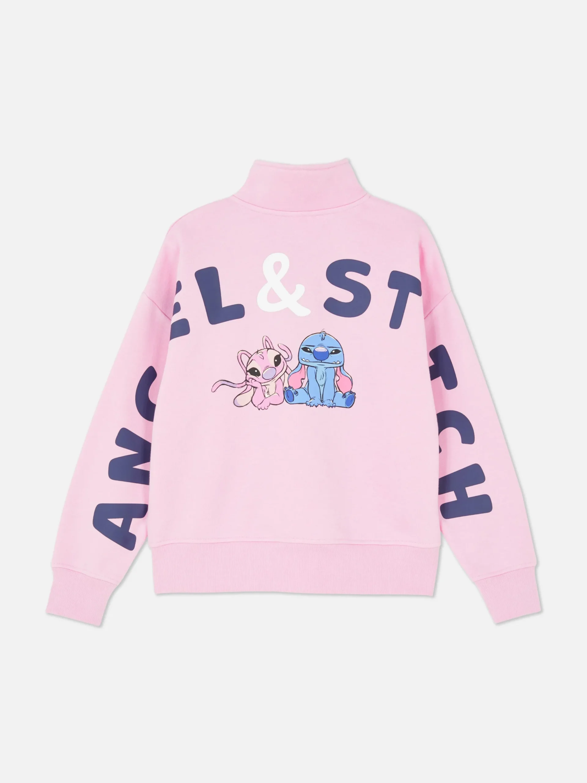 Sweats À Capuche Et Sweat-Shirts|Primark Pull à Col Zippé Disney Stitch & Angel Rose