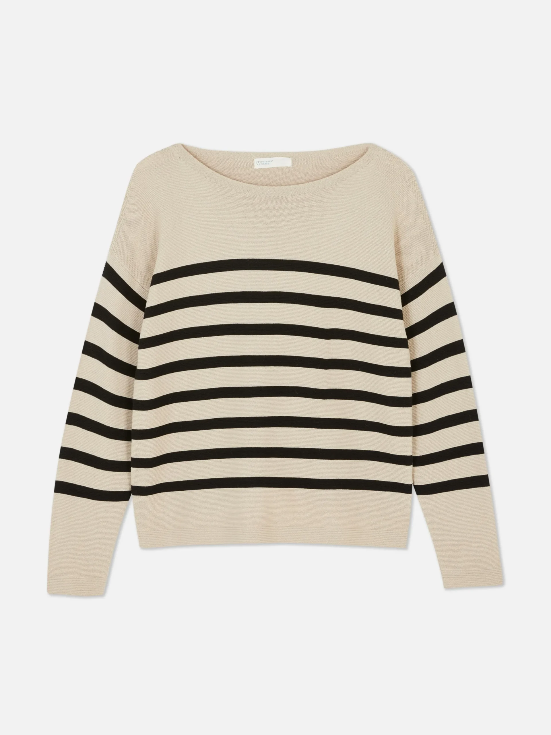 Pulls Et Gilets|Primark Pull à Manches Longues Et Col Bateau Noir/Nude