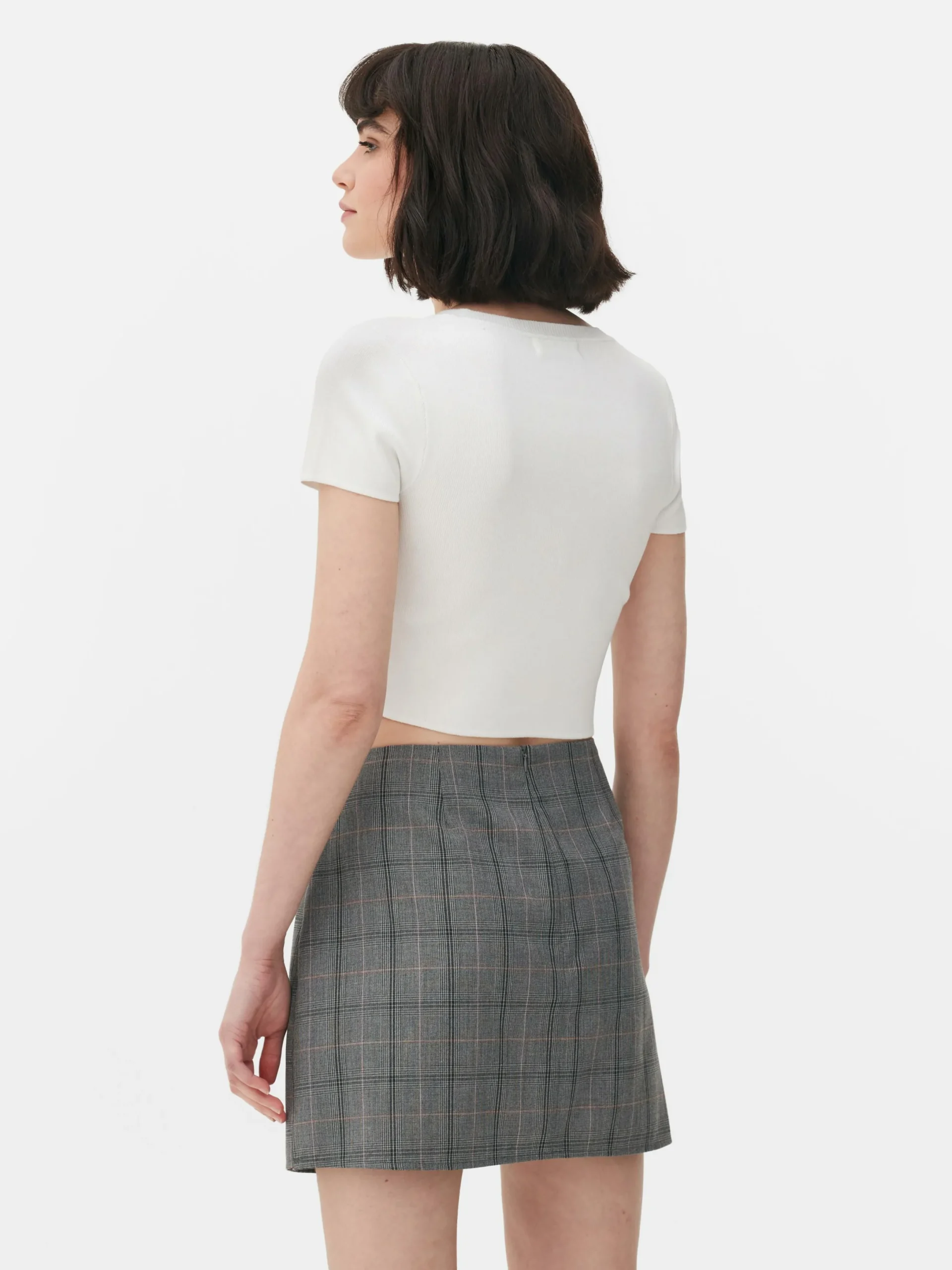 Pulls Et Gilets|Primark Pull Court à Manches Courtes Blanc