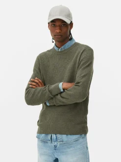 Pulls Et Gilets|Primark Pull Côtelé à Col Ras-du-cou Vert